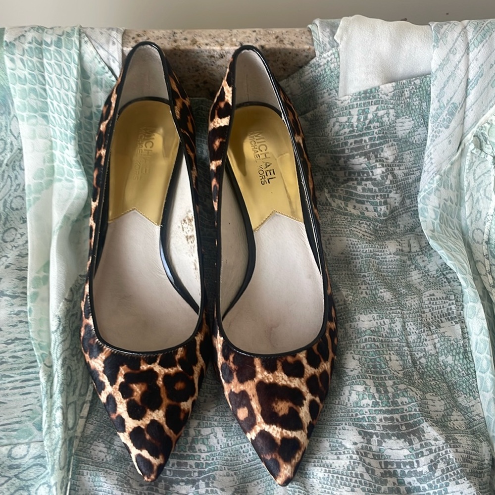 MICHAEL Michael Kors Leopard Print Heels